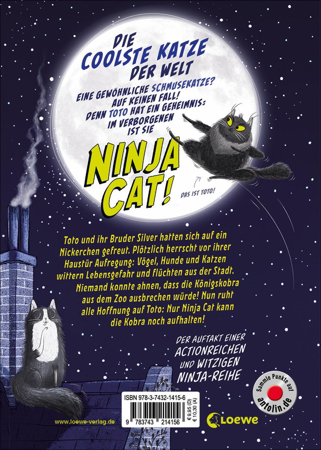 Rückseite: 9783743214156 | Ninja Cat (Band 1) - Duell mit der Königskobra | Dermot O'Leary | Buch