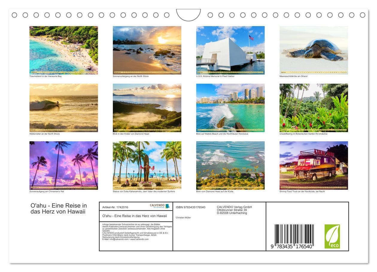 Bild: 9783435176540 | O'ahu - Eine Reise in das Herz von Hawaii (Wandkalender 2025 DIN A4...