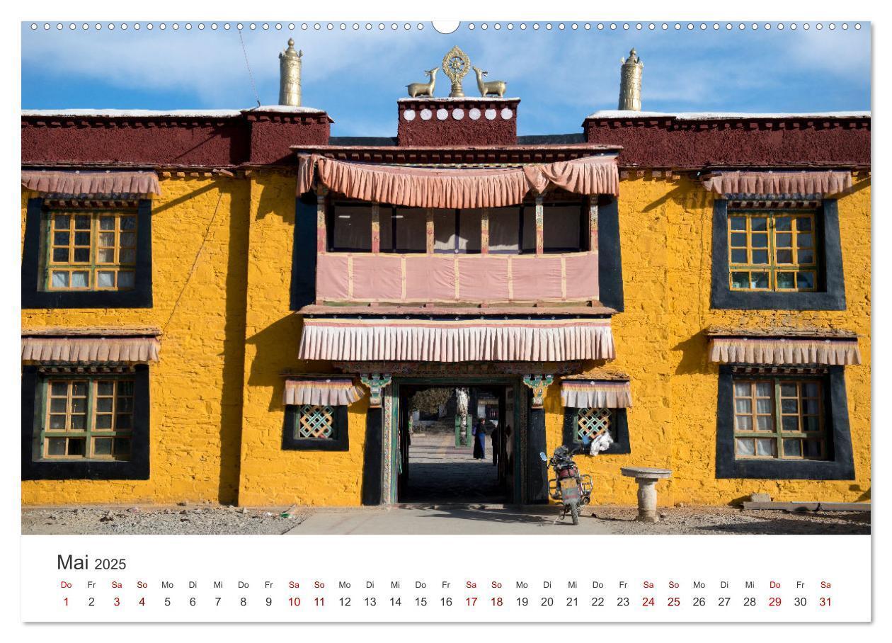 Bild: 9783383826184 | Tibet - Kloster und Landschaft (Wandkalender 2025 DIN A2 quer),...