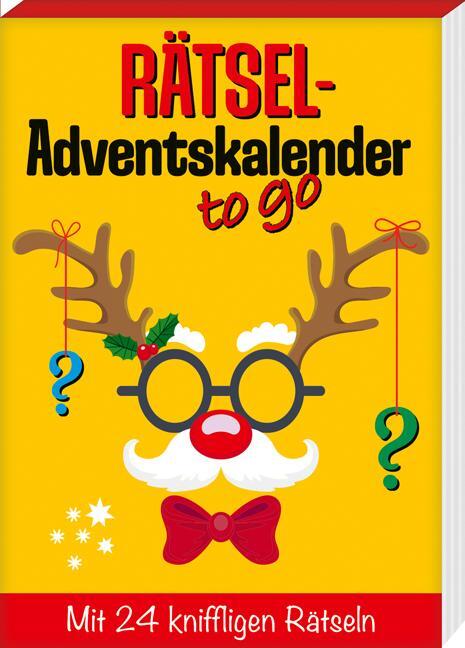 Cover: 9783780614032 | Rätseladventskalender to go 7 | Mit 24 kniffligen Rätseln | Schwarz