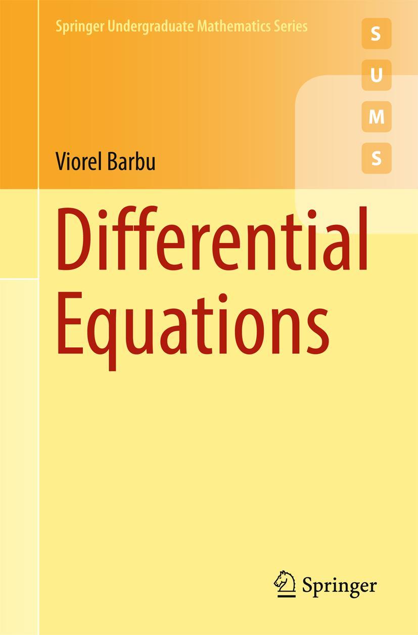 Cover: 9783319452609 | Differential Equations | Viorel Barbu | Taschenbuch | xi | Englisch