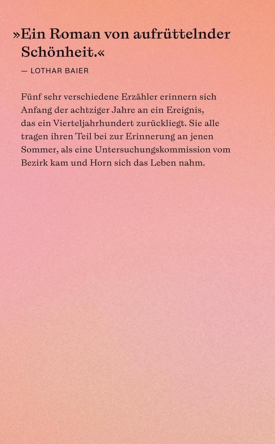 Rückseite: 9783518473948 | Horns Ende | Christoph Hein | Taschenbuch | 261 S. | Deutsch | 2024
