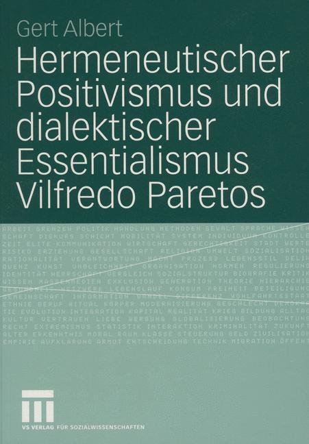 Cover: 9783531144733 | Hermeneutischer Positivismus und dialektischer Essentialismus...