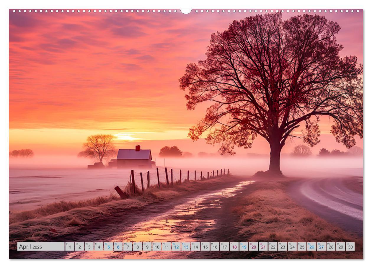 Bild: 9783383838255 | Magische Nebelmomente (Wandkalender 2025 DIN A2 quer), CALVENDO...