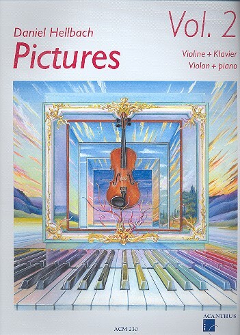 Cover: 9990051648249 | Pictures 2 | Violine und Klavier, Mit CD, Noten | Daniel Hellbach