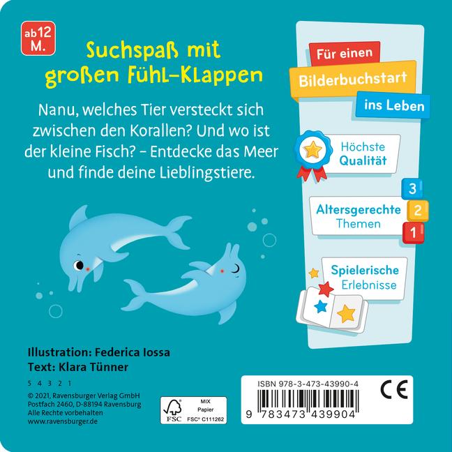 Bild: 9783473439904 | Wo bist du, kleiner Fisch? | Mit großen Fühlklappen | Klara Tünner