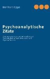 Cover: 9783732244744 | Psychoanalytische Zitate | Bernhard Rippe | Taschenbuch | Paperback
