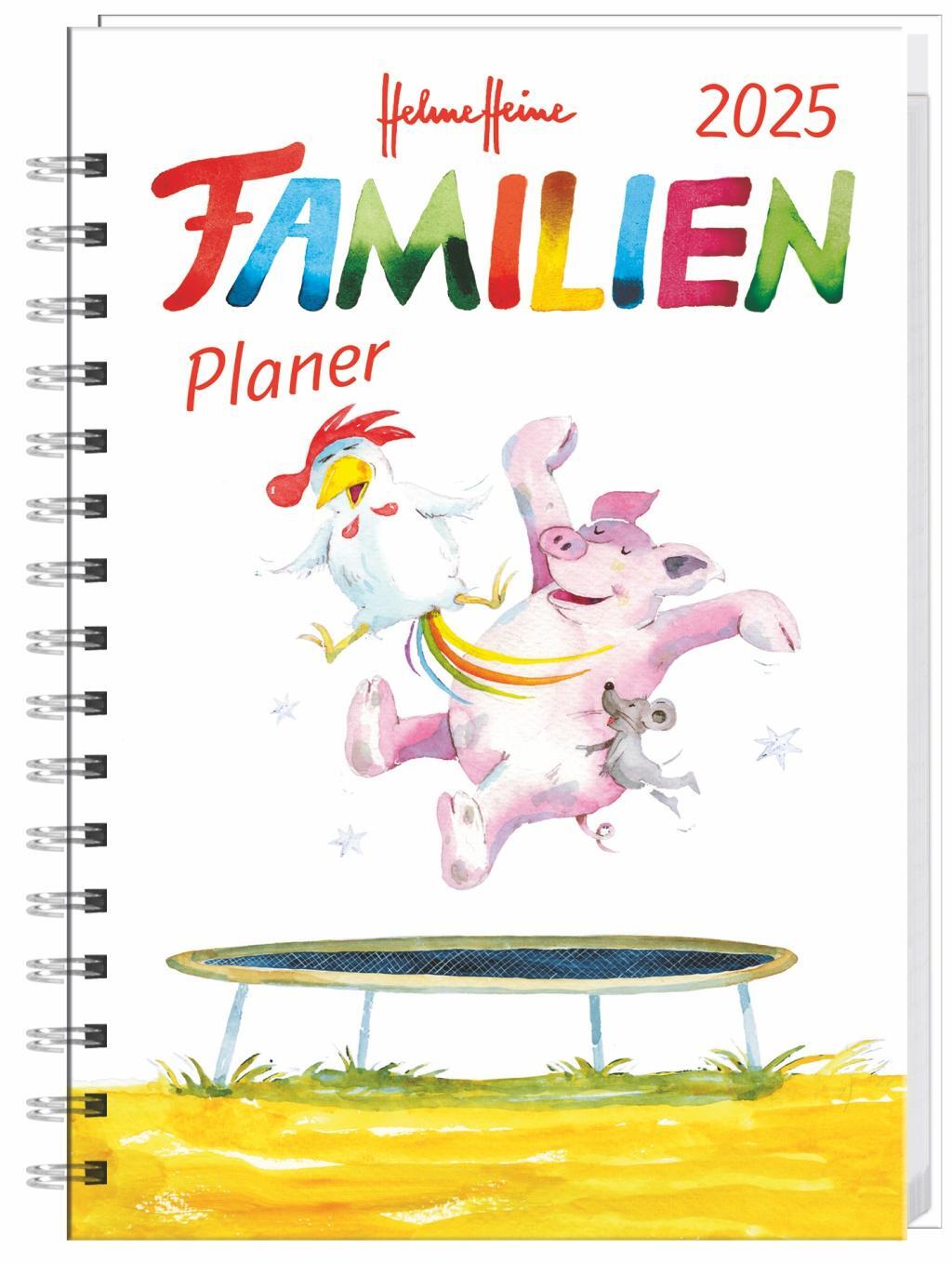 Cover: 9783756407675 | Helme Heine: Familienplaner-Buch A6 2025 | Taschenbuch | Spiralbindung