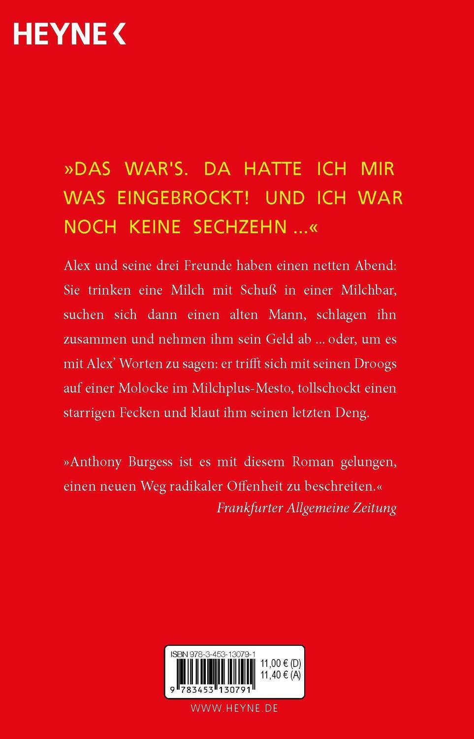 Bild: 9783453130791 | Clockwork Orange | Anthony Burgess | Taschenbuch | Deutsch | 1997