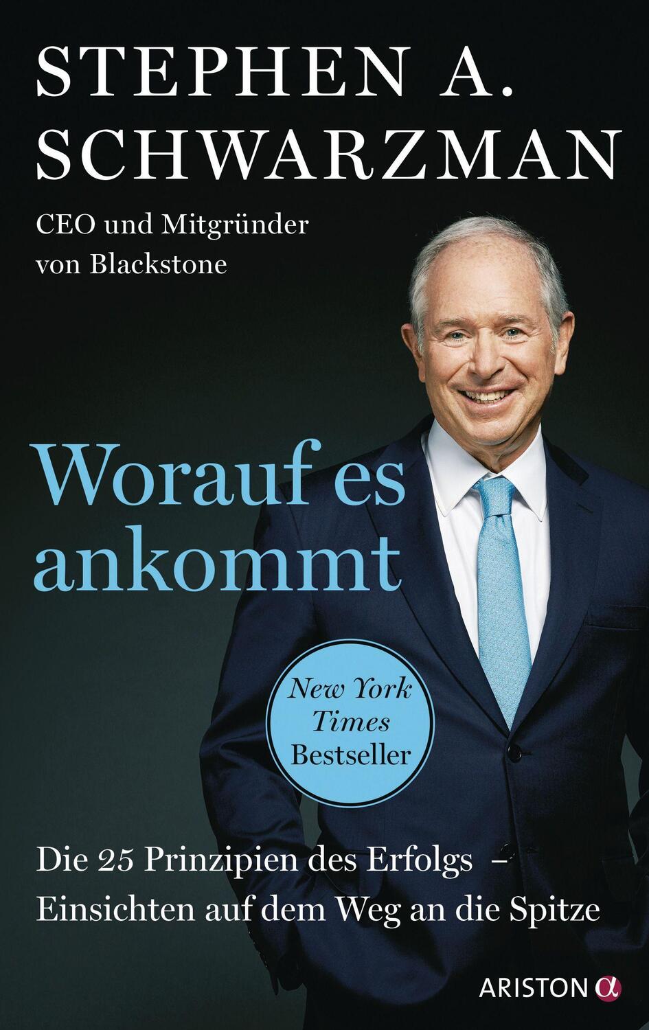 Cover: 9783424202359 | Worauf es ankommt | Stephen Schwarzman | Buch | 448 S. | Deutsch
