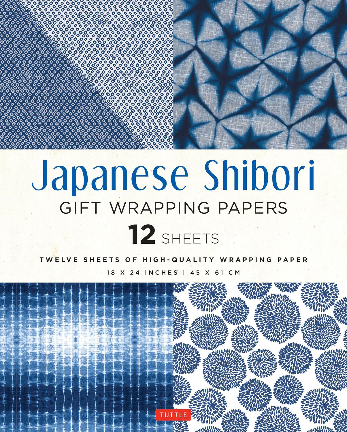 Cover: 9780804852494 | Japanese Shibori Gift Wrapping Papers - 12 Sheets | Tuttle Studio
