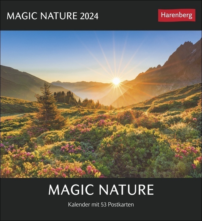 Cover: 9783840035074 | Magic Nature Postkartenkalender 2024. Tischkalender zum Aufstellen...