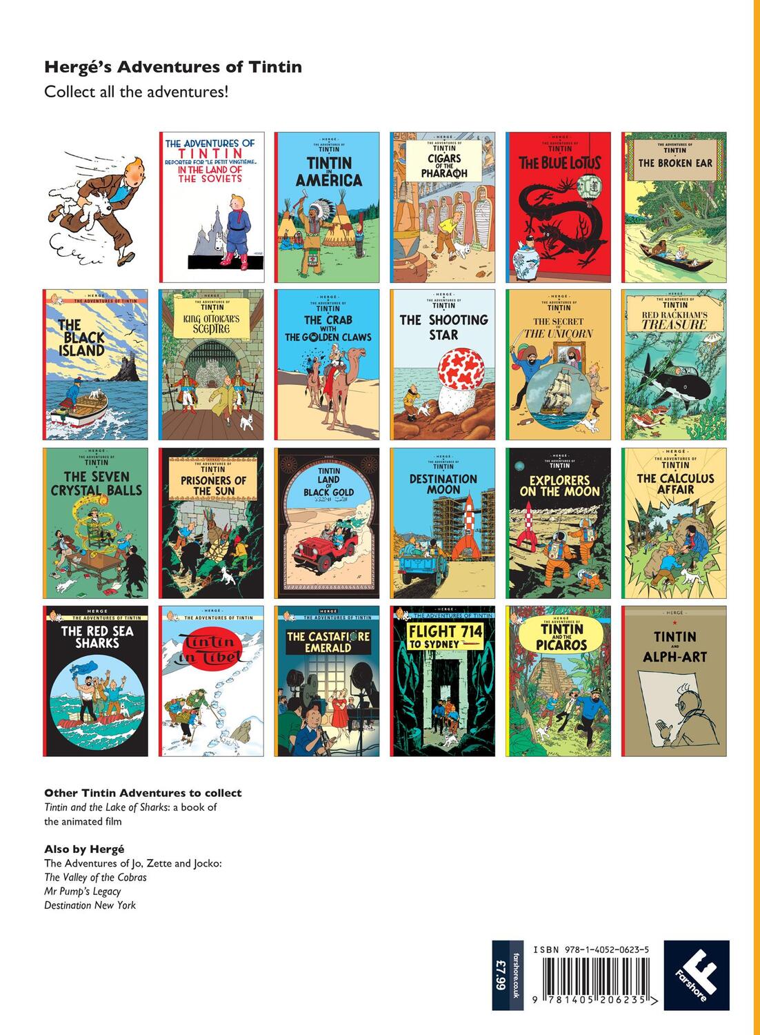 Rückseite: 9781405206235 | Red Rackham's Treasure | Herge | Taschenbuch | 62 S. | Englisch | 2012