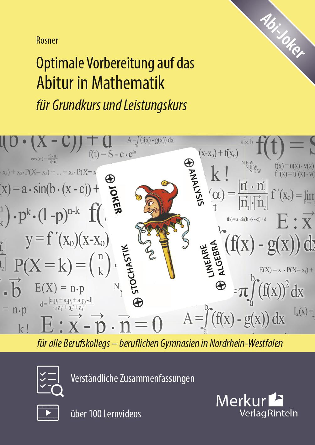 Cover: 9783812011433 | Optimale Vorbereitung auf das Abitur in Mathematik (NRW). Für...