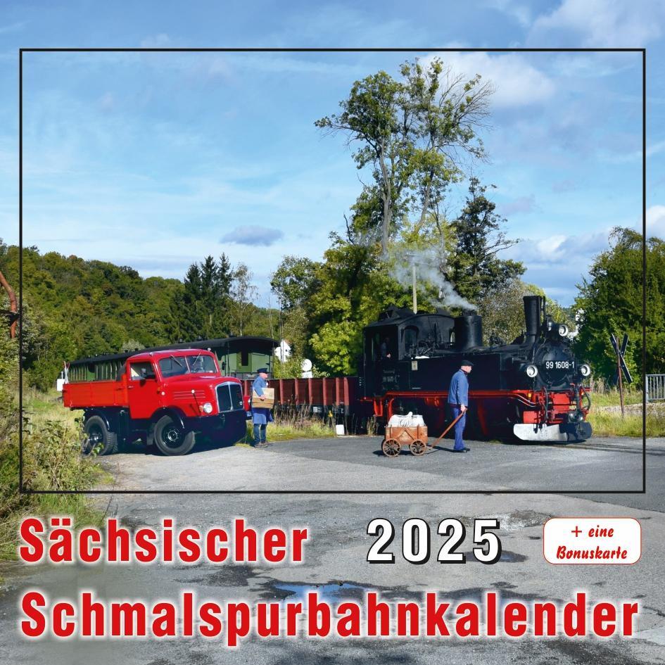 Cover: 9783965640320 | Sächsischer Schmalspurbahnkalender 2025 | Bildverlag Böttger GbR
