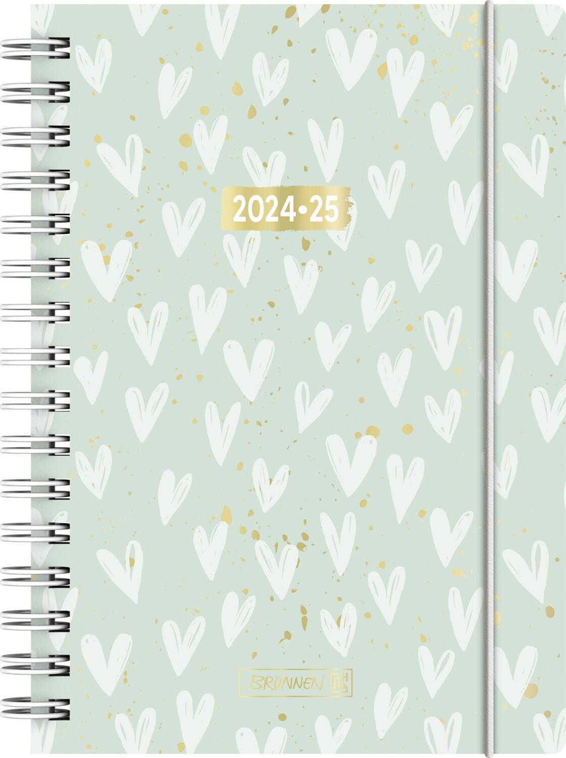 Cover: 4061947118841 | Schülerkalender 2024/2025 "Hearts", 1 Seite = 1 Tag, A5, 352...