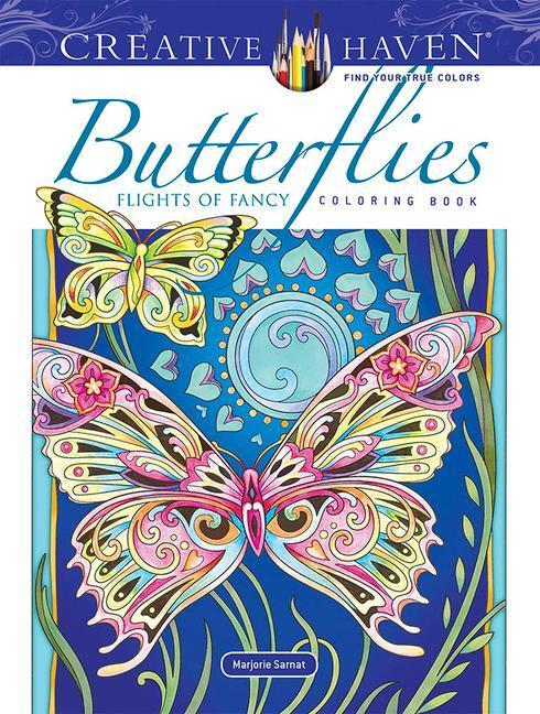 Cover: 9780486845418 | Creative Haven Butterflies Flights of Fancy Coloring Book | Sarnat