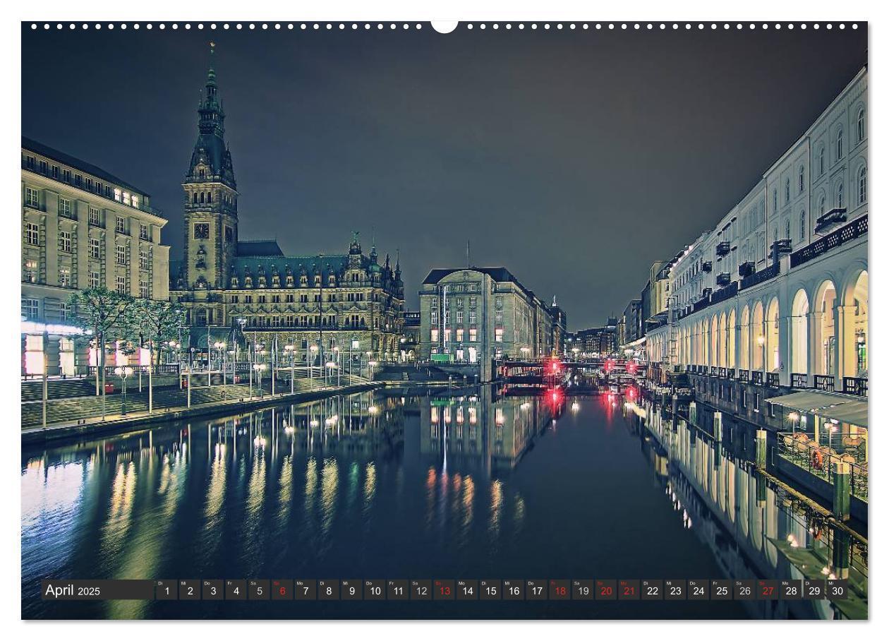 Bild: 9783435833443 | Stadt Hamburg (Wandkalender 2025 DIN A2 quer), CALVENDO Monatskalender