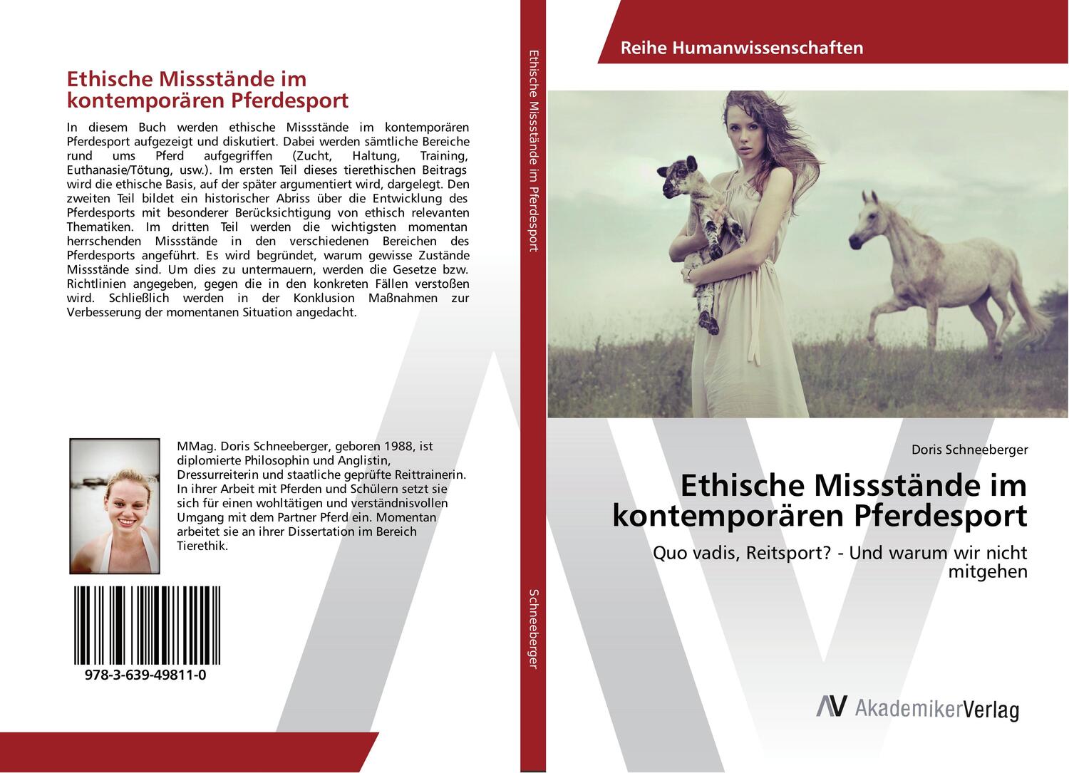 Cover: 9783639498110 | Ethische Missstände im kontemporären Pferdesport | Doris Schneeberger