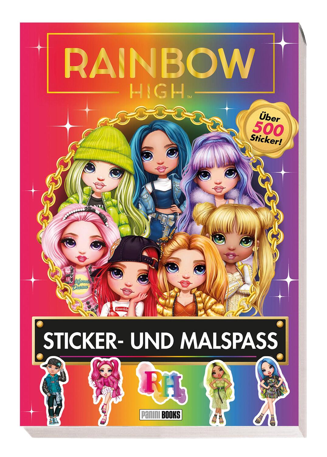 Cover: 9783833243103 | Rainbow High: Sticker- und Malspaß | Sticker- und Malblock | Buch