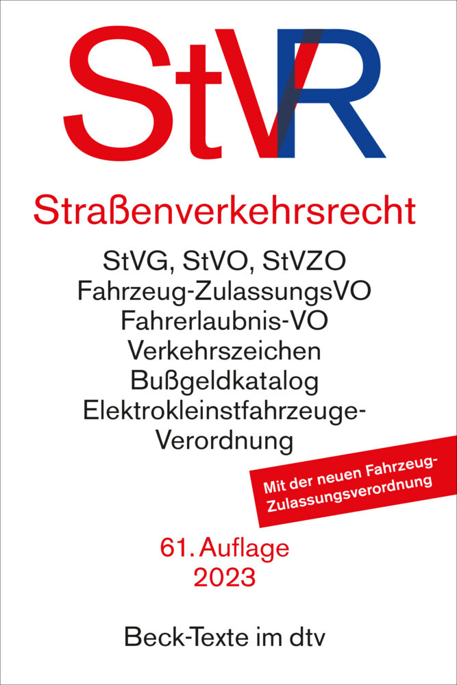 Cover: 9783423531665 | Straßenverkehrsrecht | Taschenbuch | Deutsch | 2023 | DTV