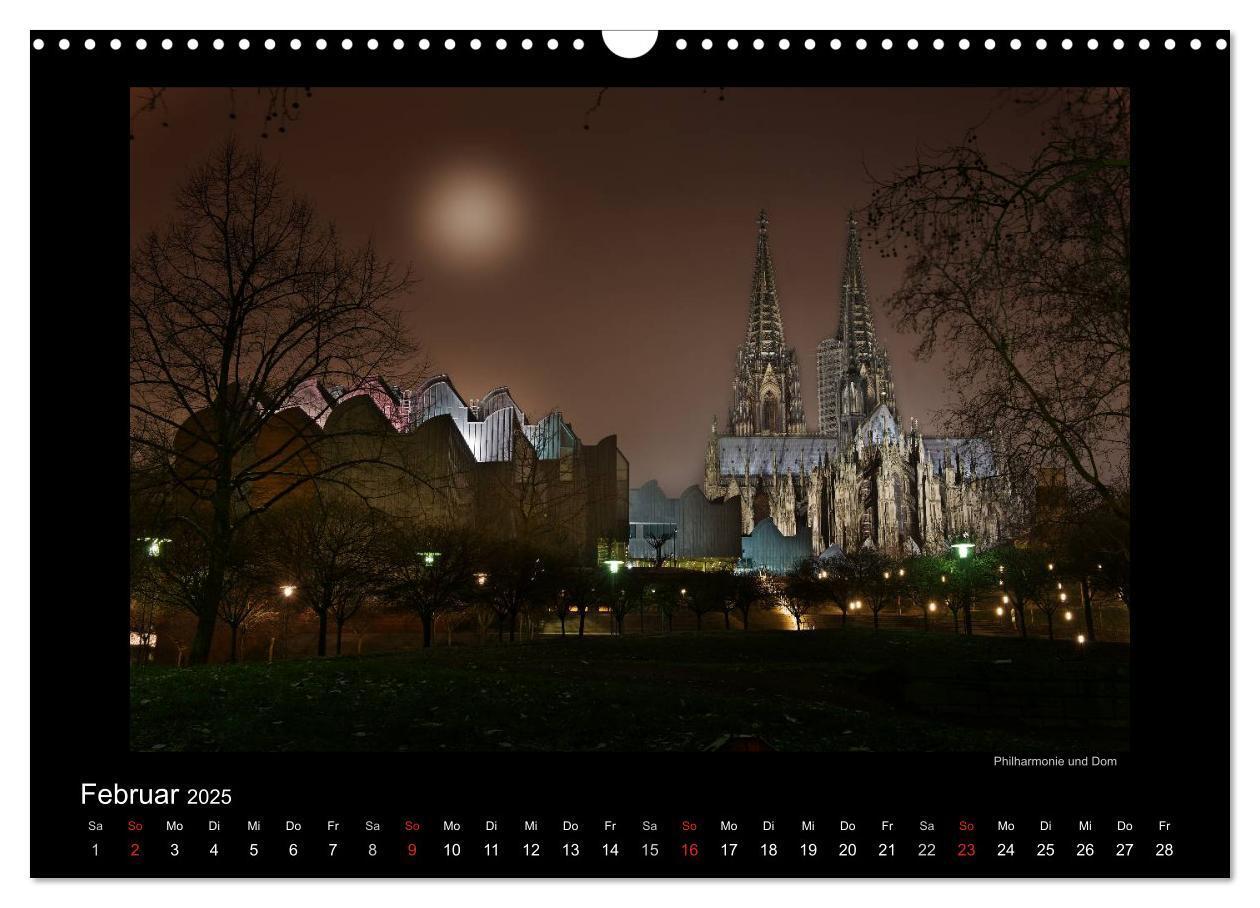 Bild: 9783435782031 | Köln ¿ Nachts 2025 (Wandkalender 2025 DIN A3 quer), CALVENDO...