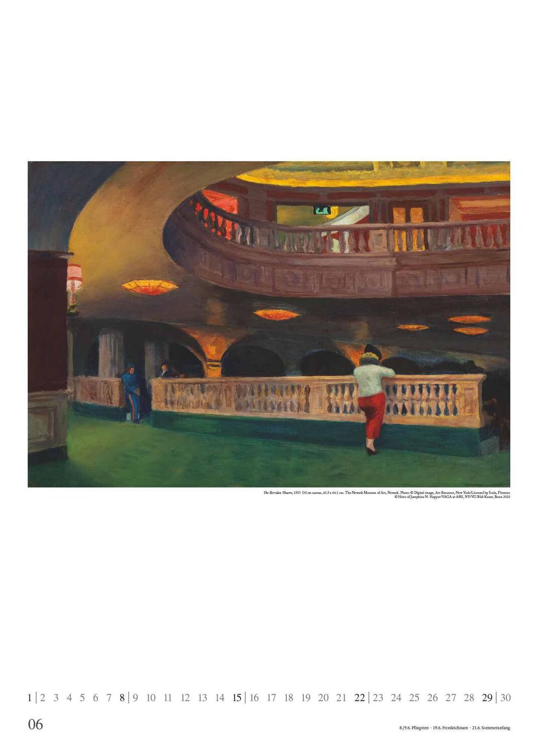 Bild: 4250809653259 | Edward Hopper 2025 - Kunst-Kalender - Poster-Kalender - 50x70 | 28 S.