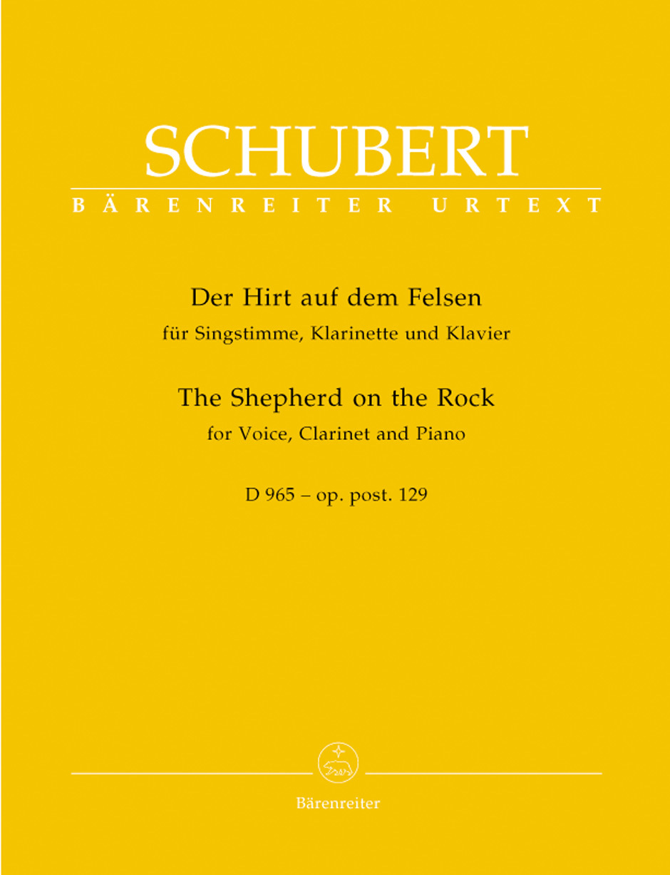 Cover: 9790006472857 | The Shepherd on the Rock op. post.129 D 965 | Bärenreiter