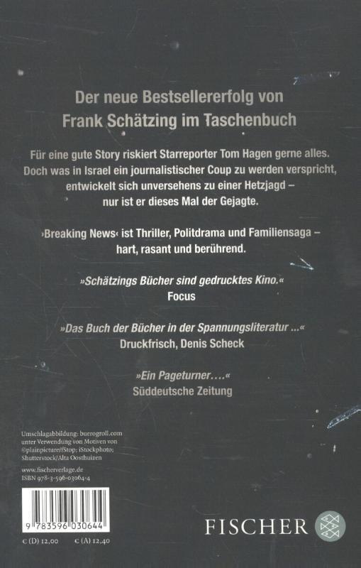 Rückseite: 9783596030644 | Breaking News | Frank Schätzing | Taschenbuch | Deutsch | 2015