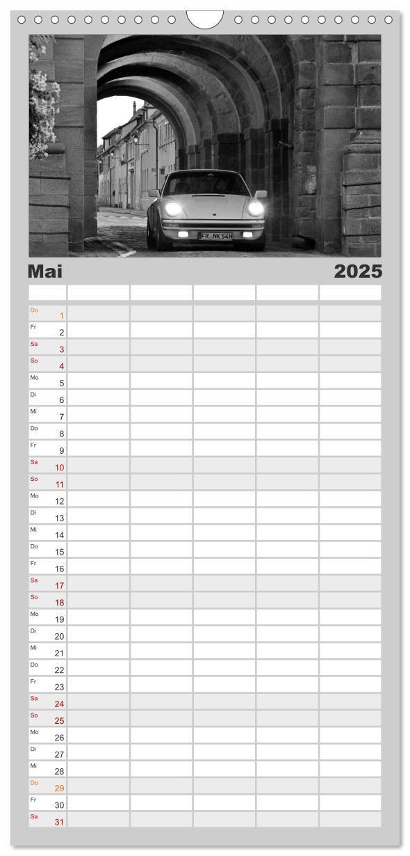 Bild: 9783457105290 | Familienplaner 2025 - Porsche 911 SC mit 5 Spalten (Wandkalender,...