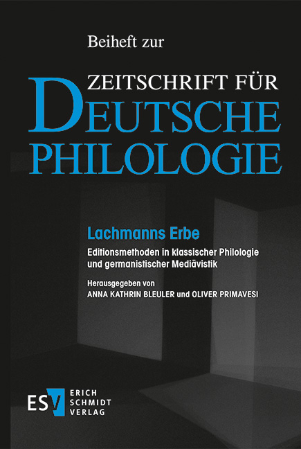 Cover: 9783503194865 | Lachmanns Erbe | Anna Kathrin Bleuler (u. a.) | Taschenbuch | 614 S.