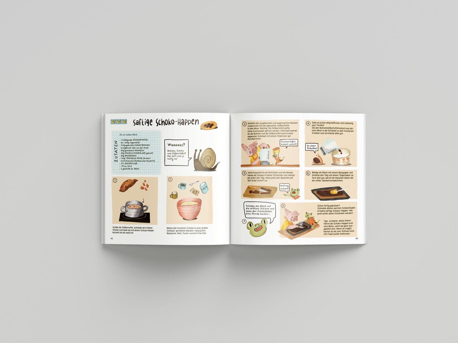 Bild: 9783982385129 | Besuch für Friedel und Flupsi | ein veganes Kinderkochbuch | Buch