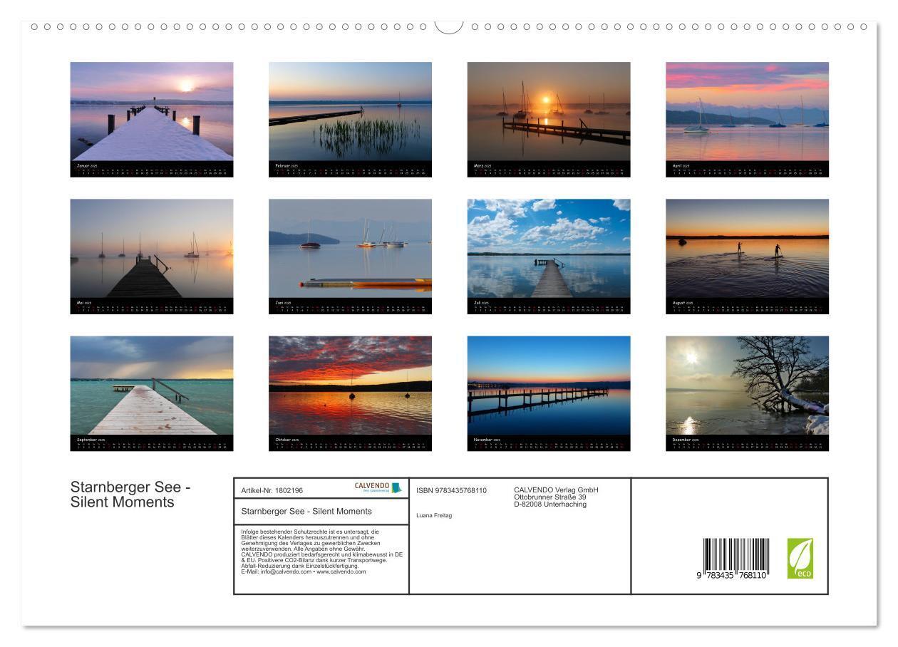 Bild: 9783435768110 | Starnberger See - Silent Moments (hochwertiger Premium Wandkalender...