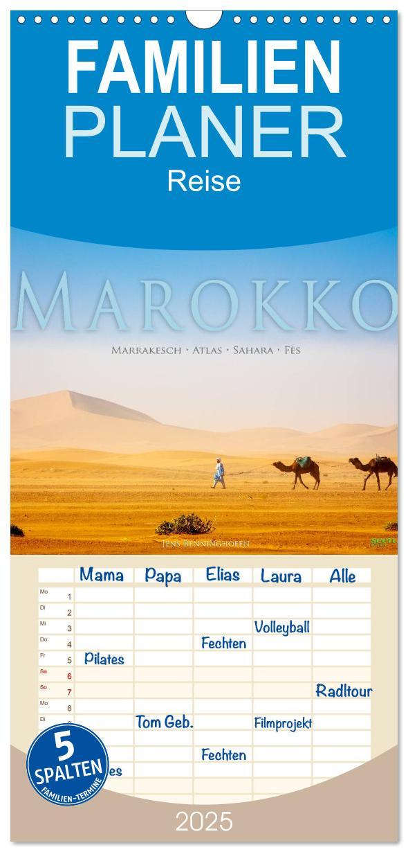 Cover: 9783457115640 | Familienplaner 2025 - Marokko: Marrakesch, Atlas, Sahara, Fès mit 5...