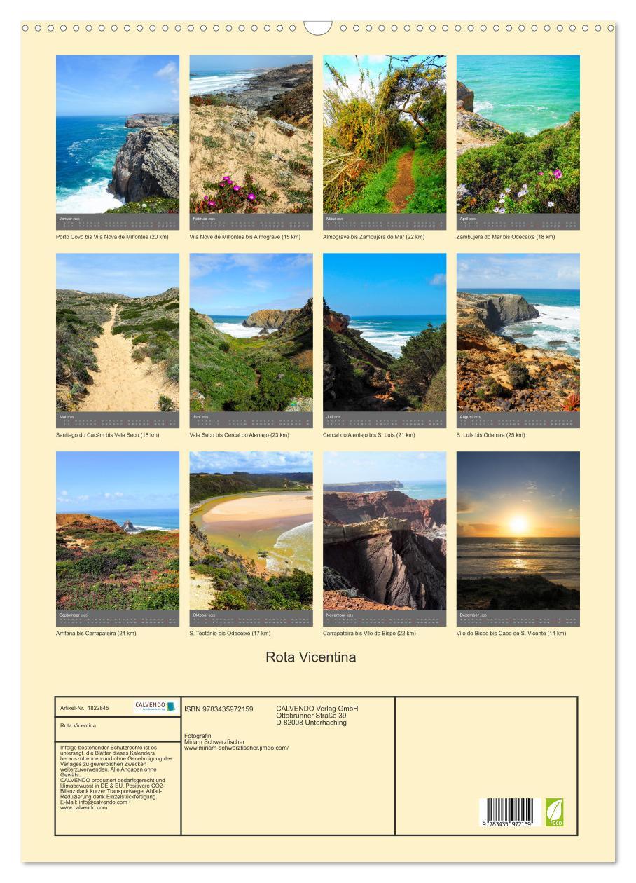 Bild: 9783435972159 | Rota Vicentina (Wandkalender 2025 DIN A2 hoch), CALVENDO...