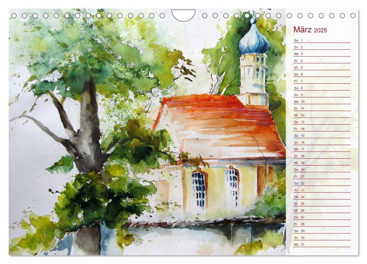 Bild: 9783435523122 | Murnau und das Blaue Land - Aquarelle und Fotografien (Wandkalender...