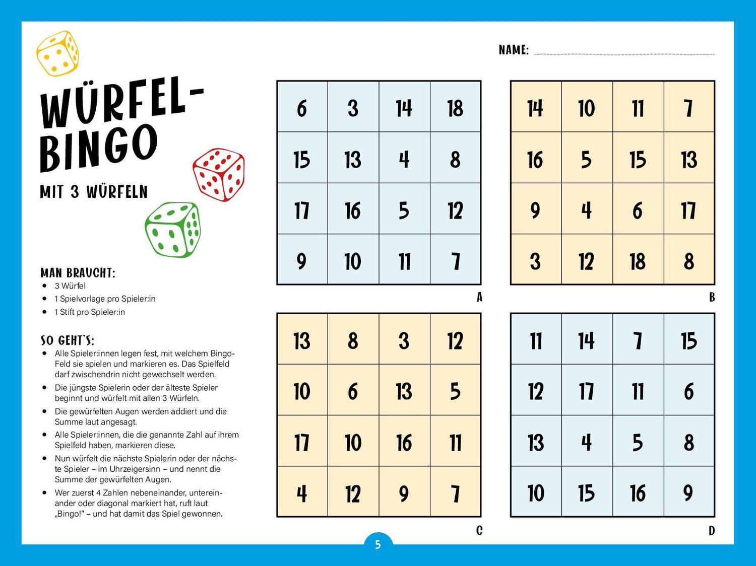 Bild: 9783625195948 | Der ultimative Bingo-Block für die ganze Familie | Taschenbuch | 80 S.