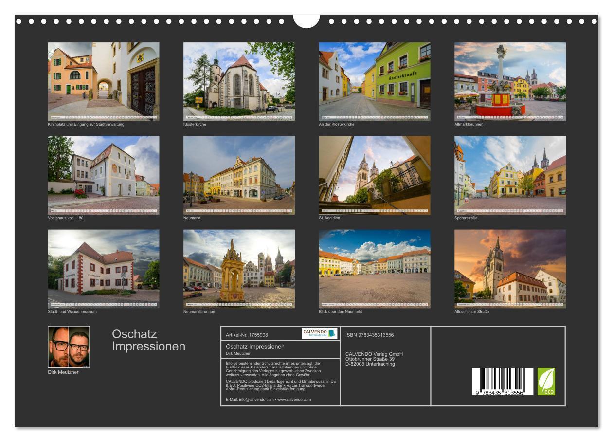 Bild: 9783435313556 | Oschatz Impressionen (Wandkalender 2025 DIN A3 quer), CALVENDO...