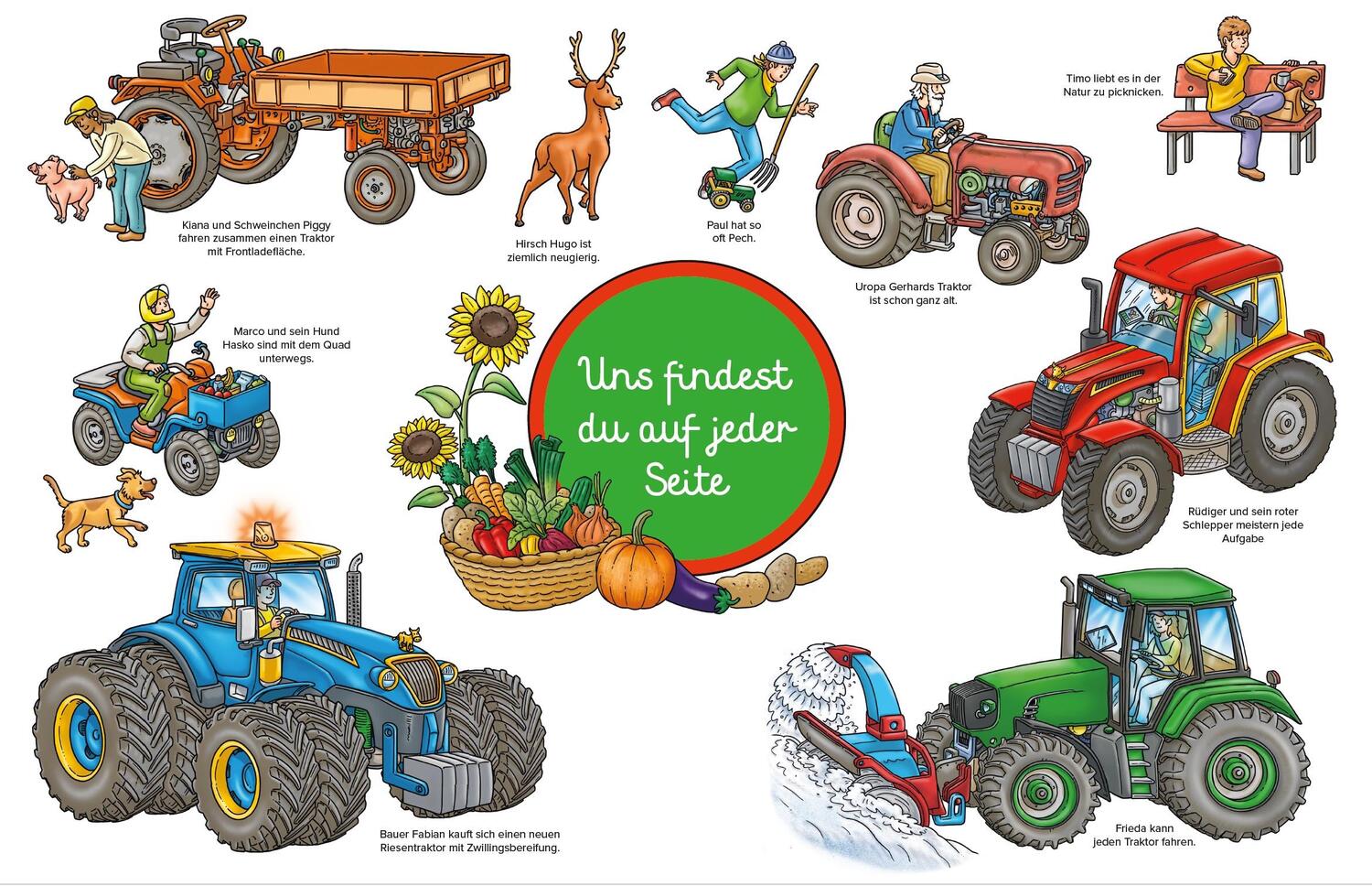 Bild: 9783985850266 | Traktor Wimmelbuch | Kinderbücher ab 3 Jahre (Bilderbuch ab 2 - 5)