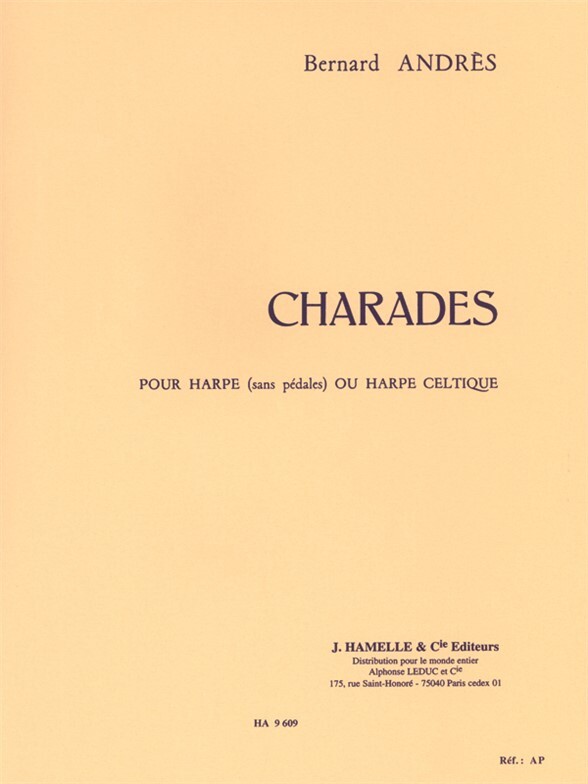 Cover: 9790230760959 | Charades | Harpe Celtique | Bernard Andres | Buch | Alphonse Leduc