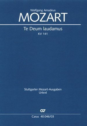 Cover: 9790007086190 | Te Deum (Klavierauszug) | KV 141 (66b), 1769 | Wolfgang Amadeus Mozart