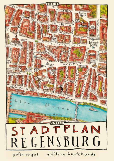 Cover: 9783947727087 | Stadtplan Regensburg | (Land-)Karte | Deutsch | 2019