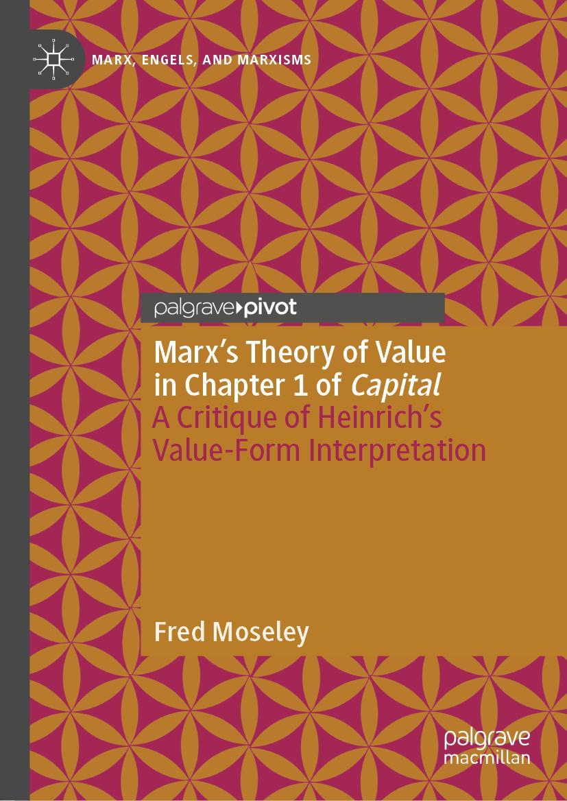 Cover: 9783031132094 | Marx¿s Theory of Value in Chapter 1 of Capital | Fred Moseley | Buch