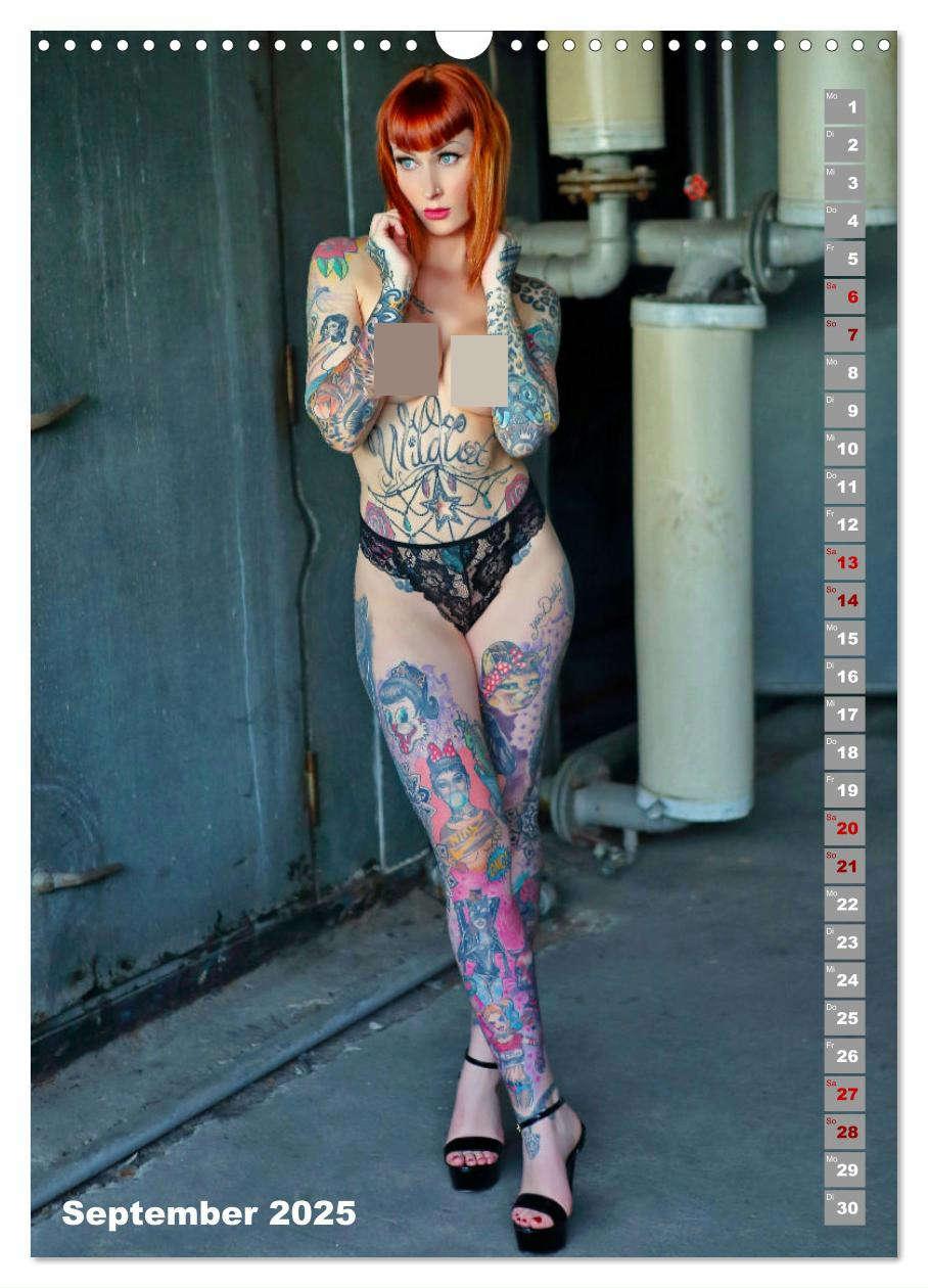 Bild: 9783457144145 | Beauty Tattoo Girls (Wandkalender 2025 DIN A3 hoch), CALVENDO...