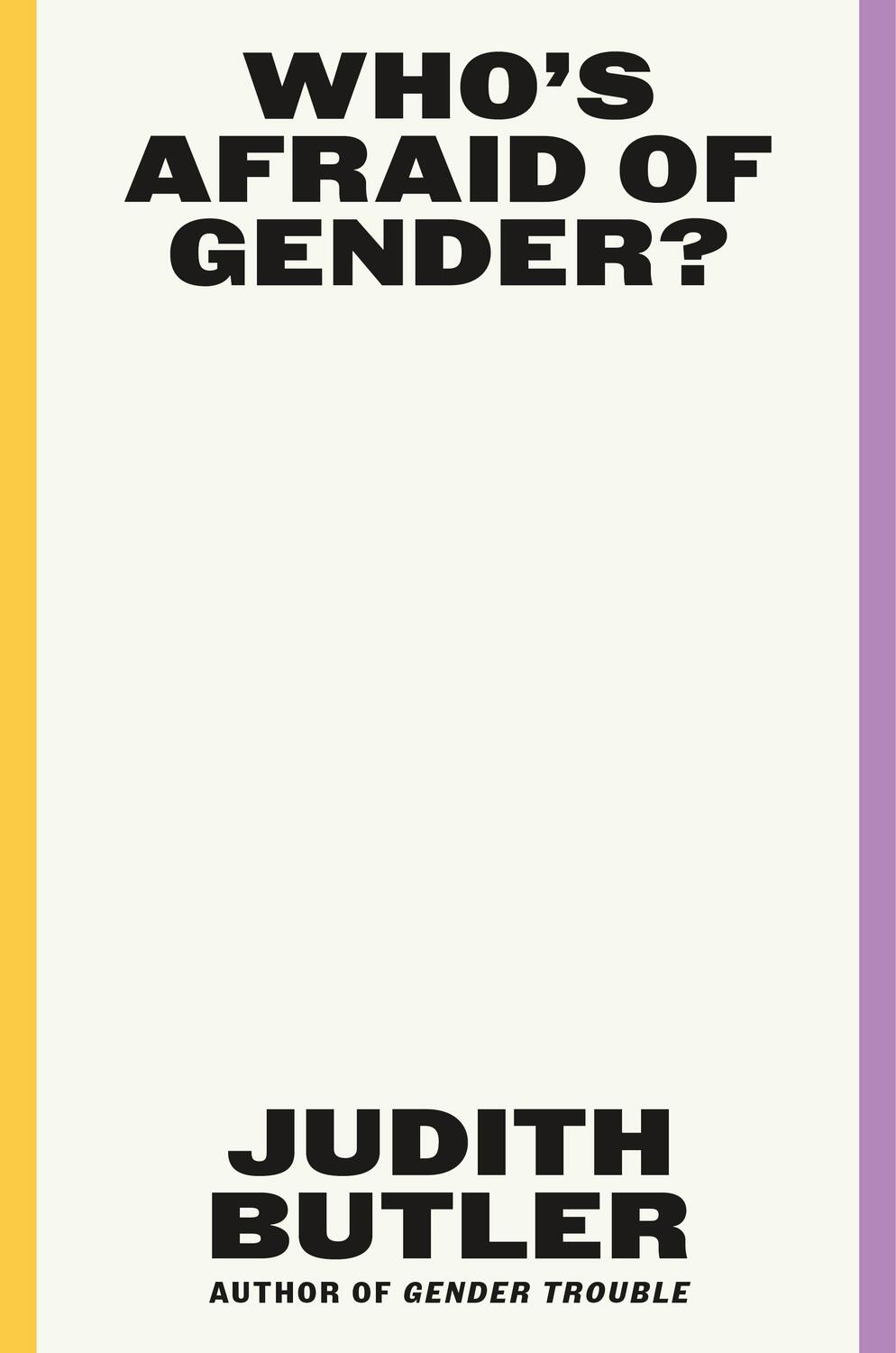 Cover: 9780374608224 | Who's Afraid of Gender? | Judith Butler | Buch | Englisch | 2024