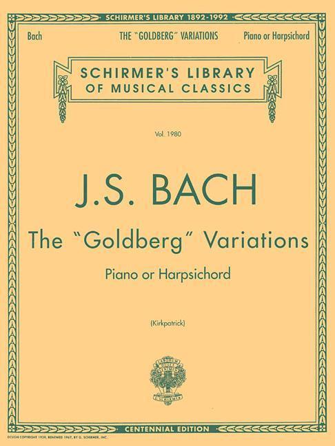 Cover: 9780793522453 | Bach: Goldberg Variations | Ralph Kirkpatrick | Taschenbuch | Buch