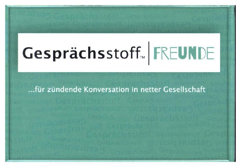 Cover: 7331672410105 | Gesprächsstoff: Freunde | Spiel | Deutsch | 2011 | Pegasus