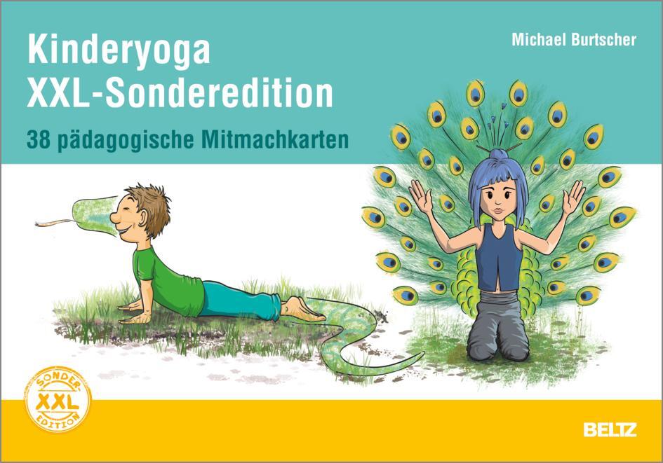 Cover: 4019172200459 | Kinderyoga XXL-Sonderedition | 38 pädagogische Mitmachkarten | Box