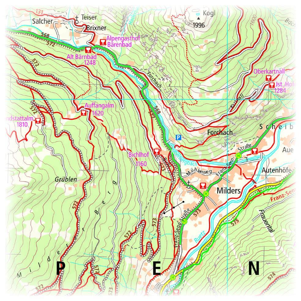 Bild: 9783961325085 | Stubaier Alpen, Stubaital, Wipptal Wander- und Radkarte 1 : 35 000