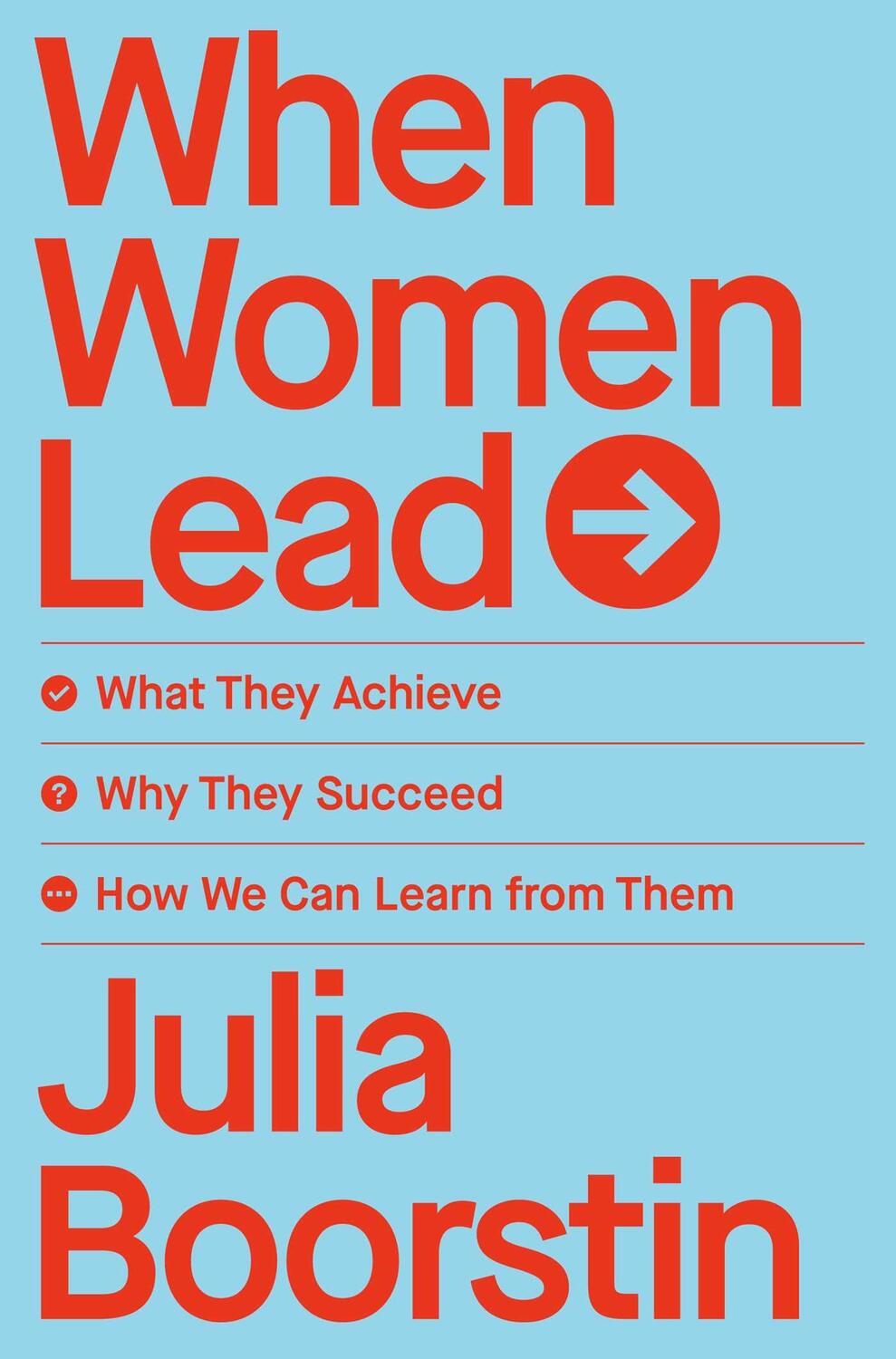 Cover: 9781982168216 | When Women Lead | Julia Boorstin | Buch | Englisch | 2022
